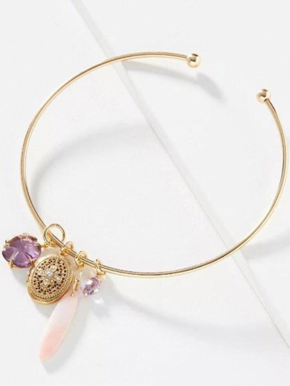 Anthropologie Locket Charm Choker Necklace